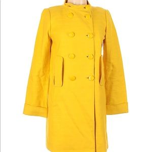 J. Crew Yellow Lined Trench Coat